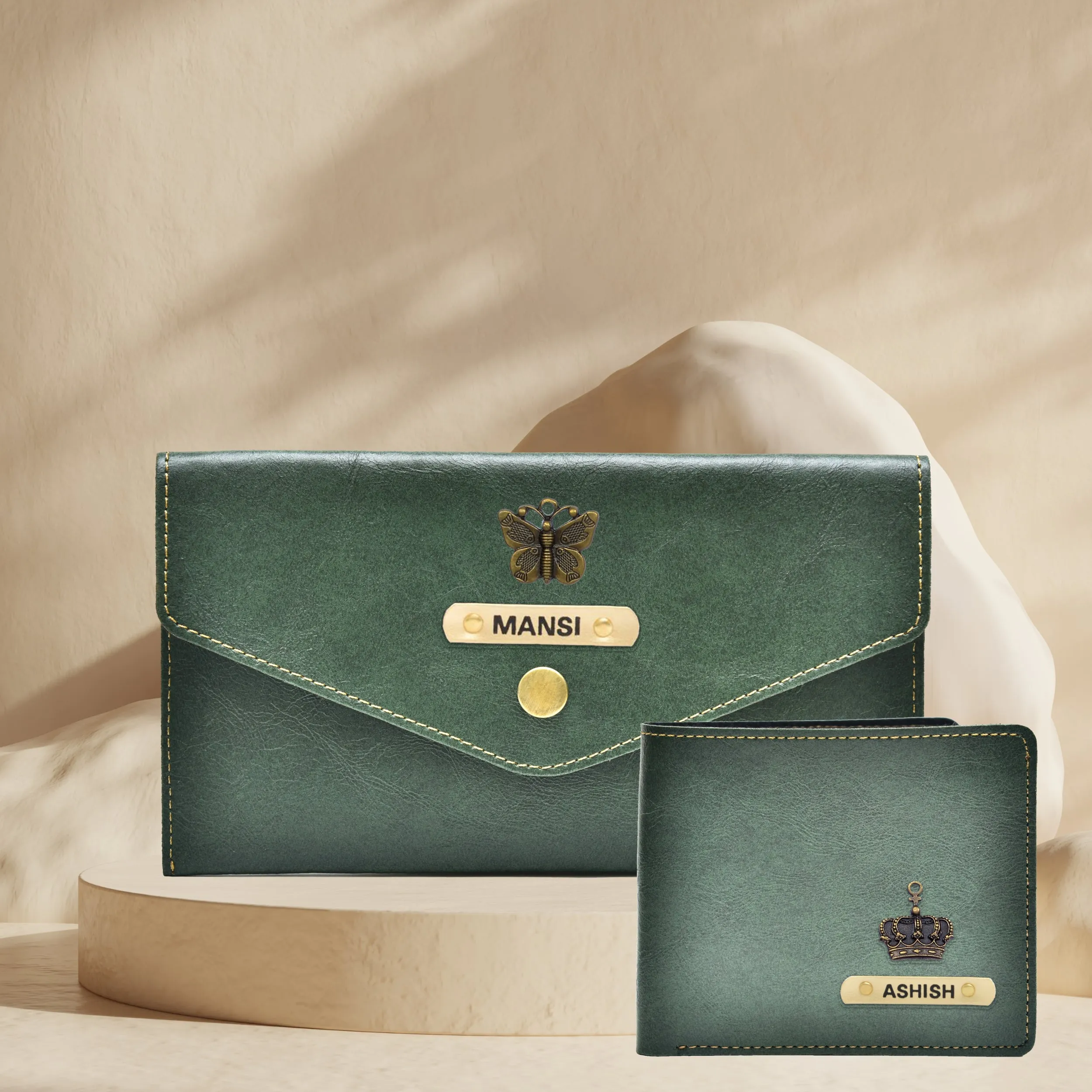 Classy Minimal Clutch   Classy Men's Wallet | Couple Gifts - Olive Green