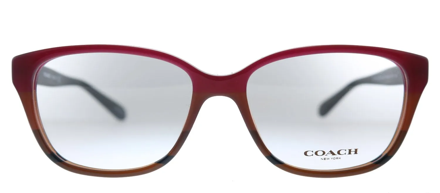 Coach HC 6103 5445 Square Plastic Burgundy Eyeglasses with Demo Lens