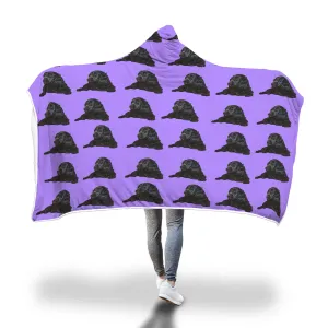 Cocker Spaniel Hooded Blanket - Black