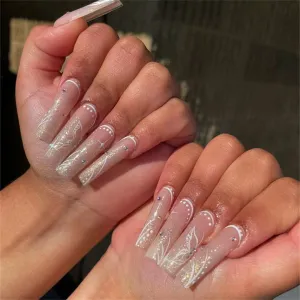 Coffin Butterfly diamond sparkling pink