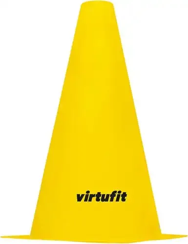 Conuri antrenament VirtuFit-23cm-12buc-Galben