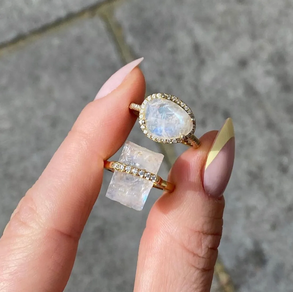 Cosmic Moonstone Ring