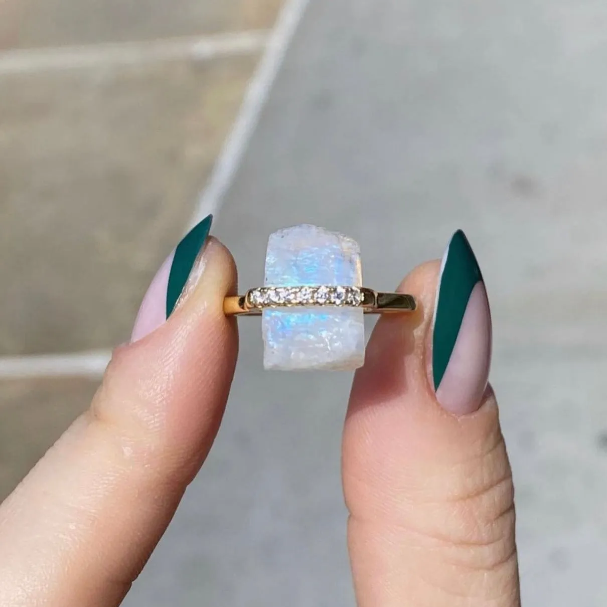 Cosmic Moonstone Ring