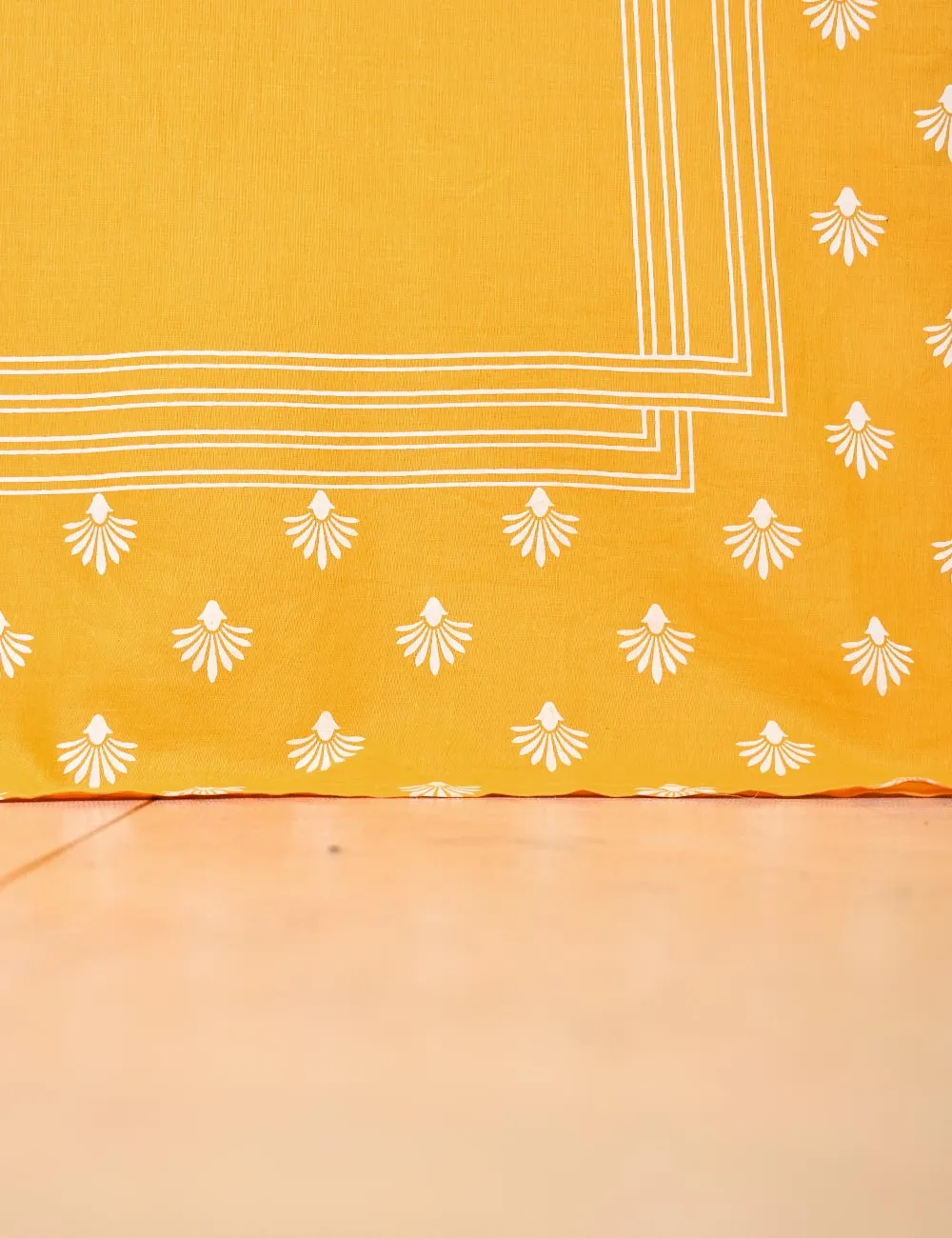 Cotton Printed Stitched Kurti - (TS-081C-Yellow)