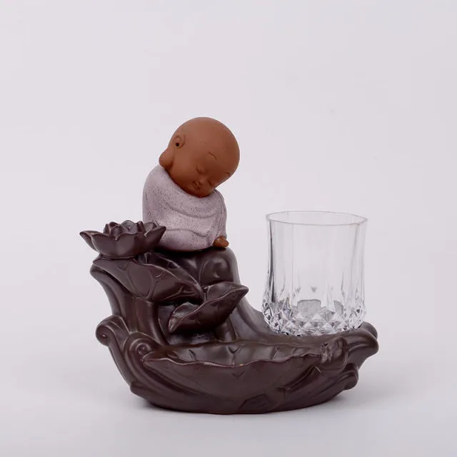 Cozy Buddha LED Vase Incense Burner