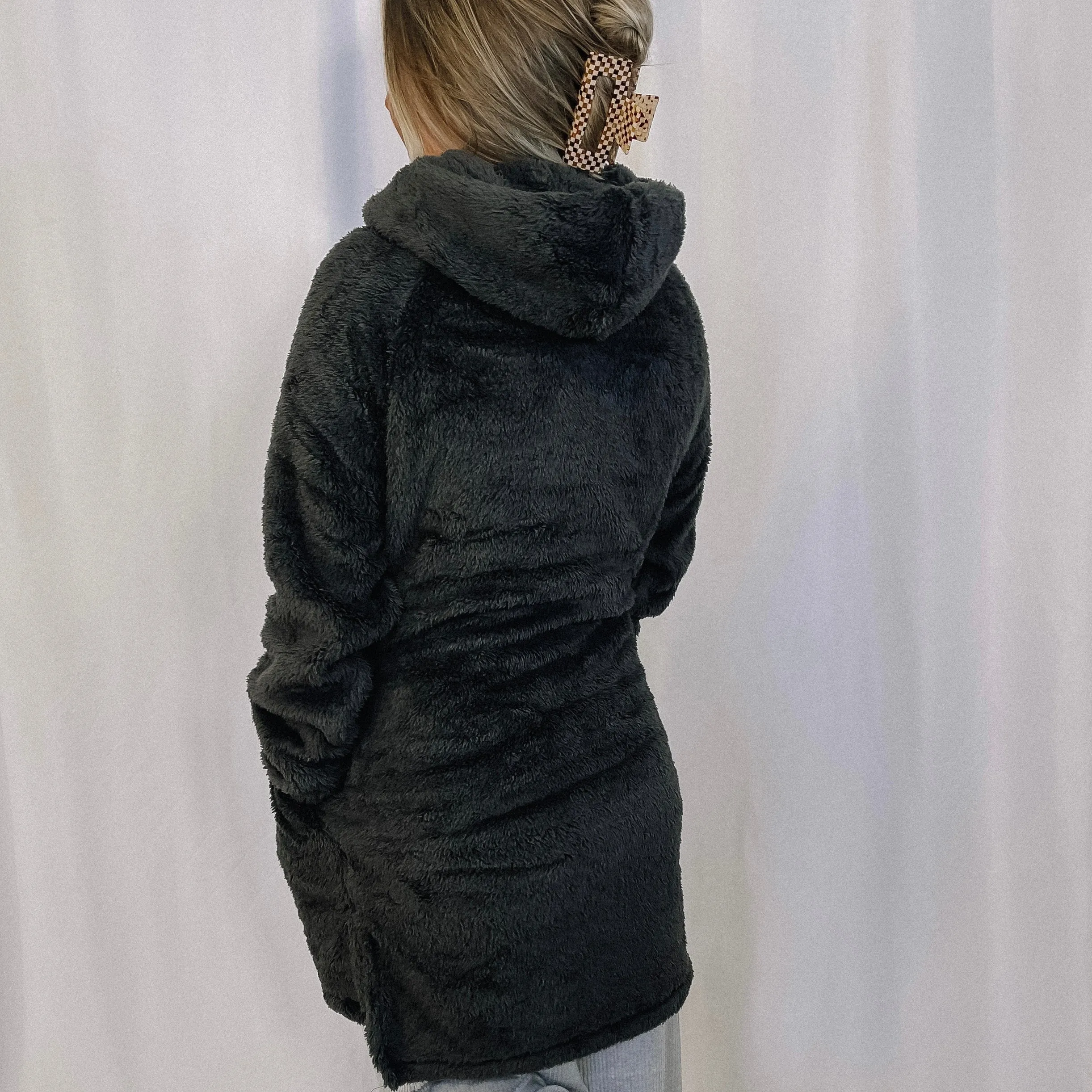 Cozy By The Fireplace Hoodie - Charcoal - LAST ONE