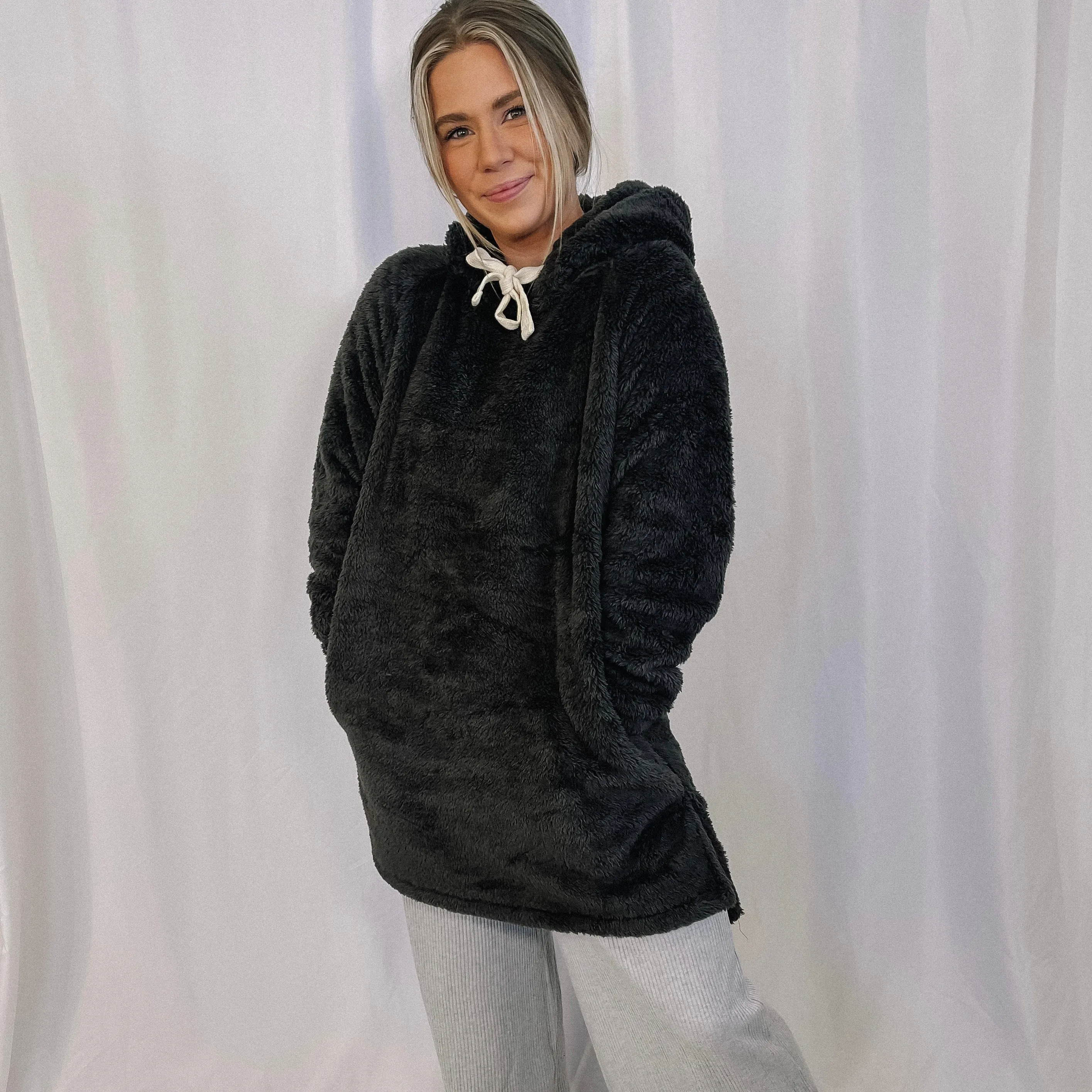 Cozy By The Fireplace Hoodie - Charcoal - LAST ONE