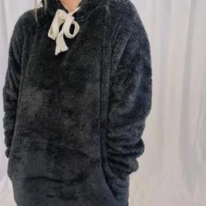 Cozy By The Fireplace Hoodie - Charcoal - LAST ONE