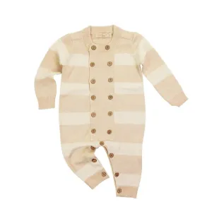 Cozy Cable Knit Organic Cotton Romper for Baby