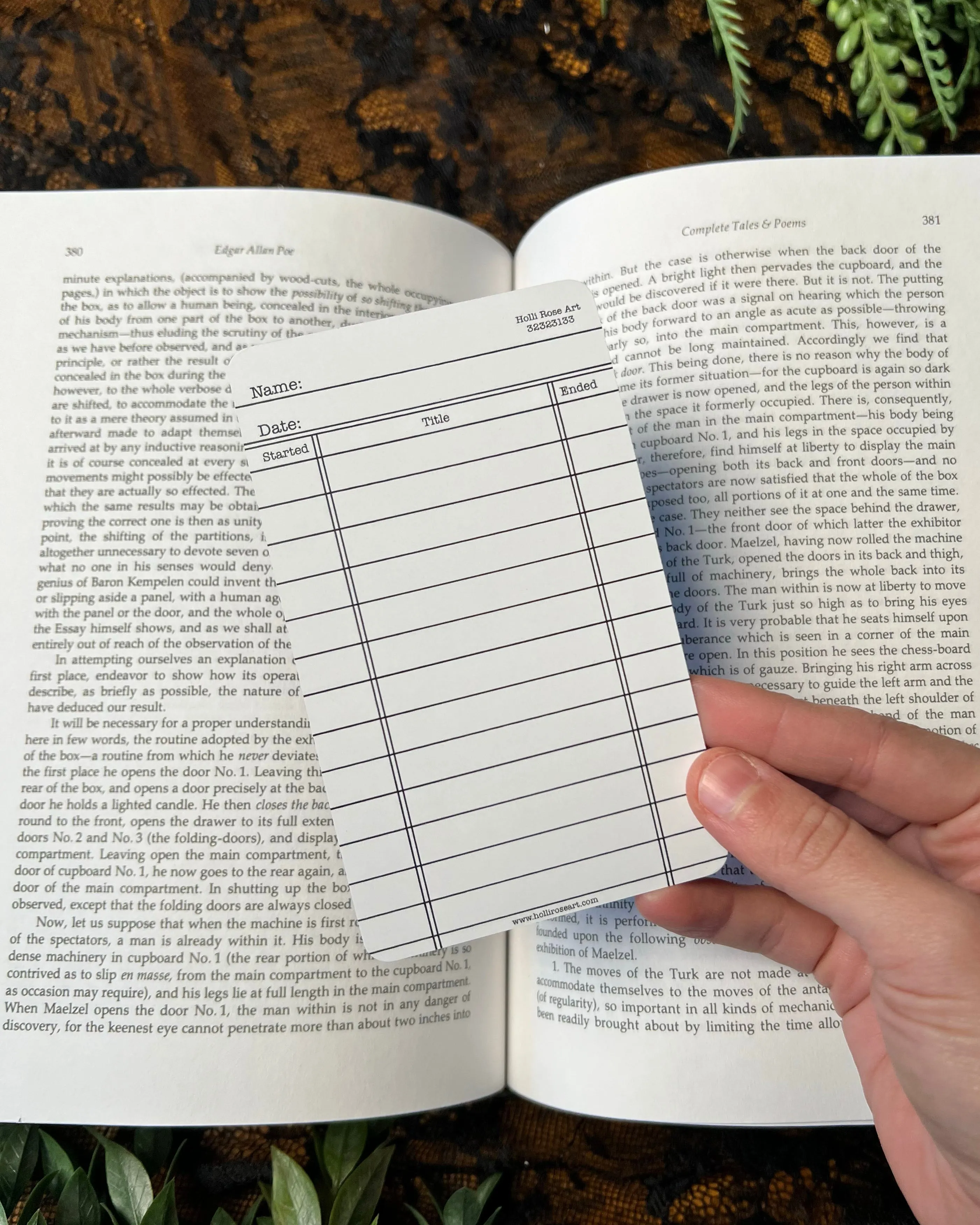 Cozy Ghosty Bookmark