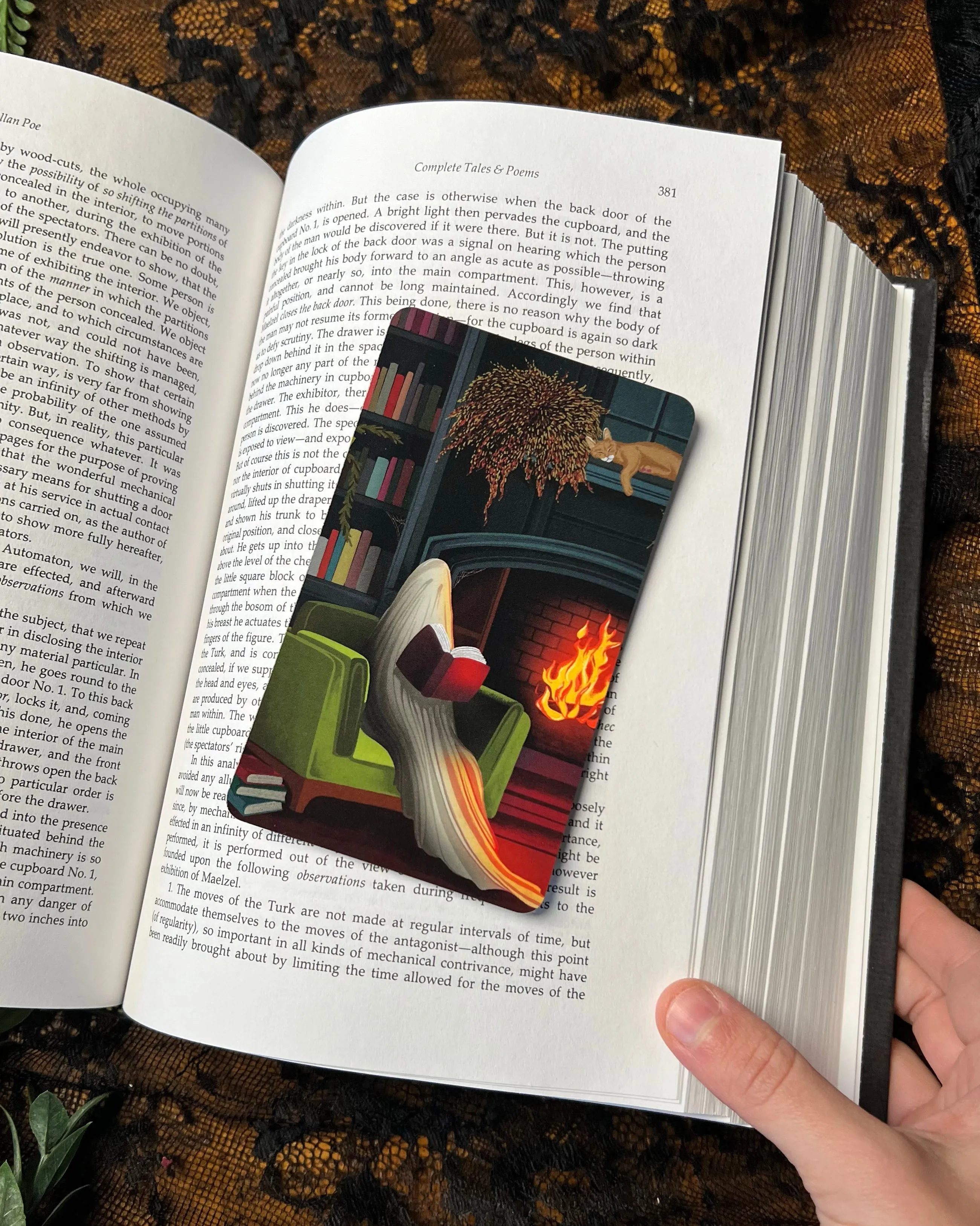 Cozy Ghosty Bookmark
