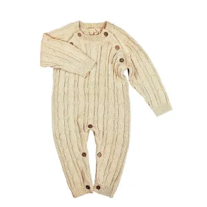 Cozy Organic Thick Knit Baby Romper