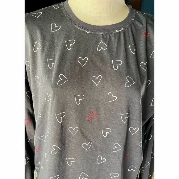 Cozy Zoe Heart Pajama Set M