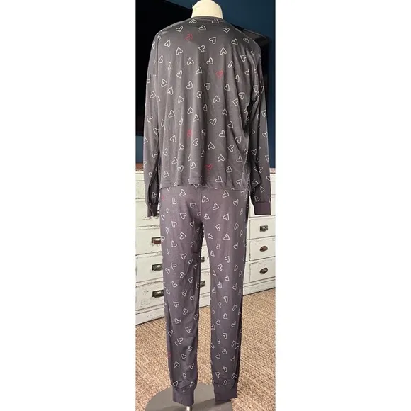 Cozy Zoe Heart Pajama Set M
