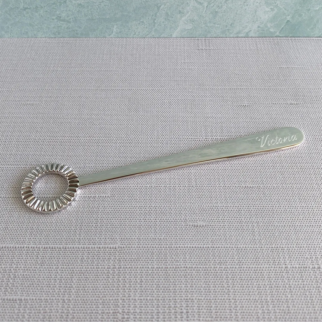 “Cradle to Cocktails” Sterling Silver Bubble Blower