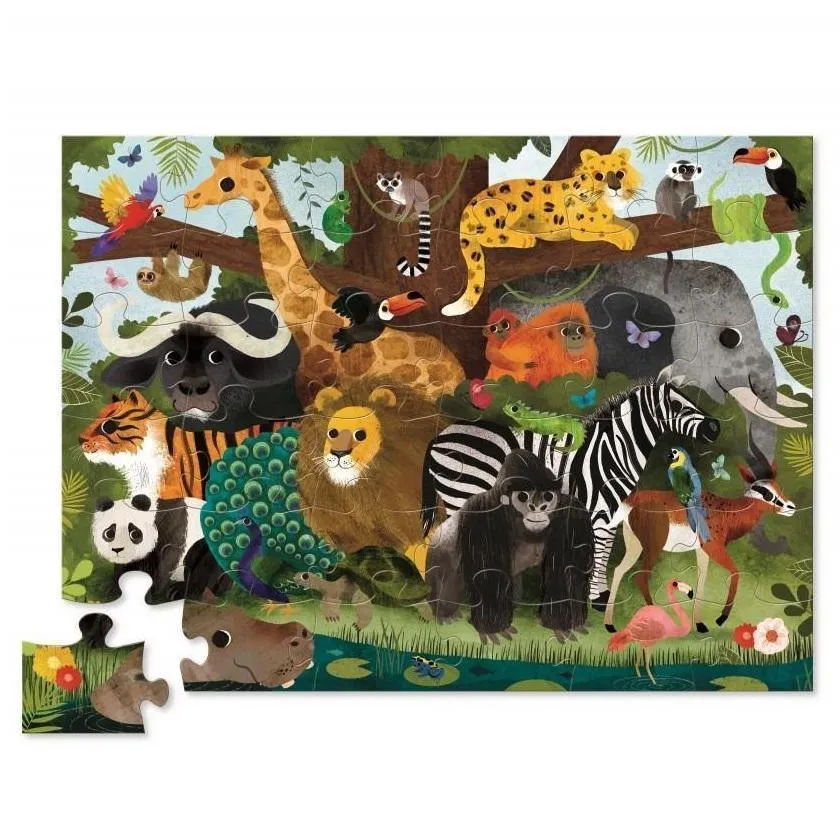 Crocodile Creek 36-Piece Floor Puzzle (Jungle Friends)
