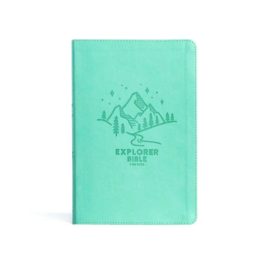CSB Explorer Kids Bible | Teal Mountains Leathertouch