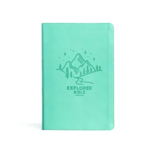 CSB Explorer Kids Bible | Teal Mountains Leathertouch