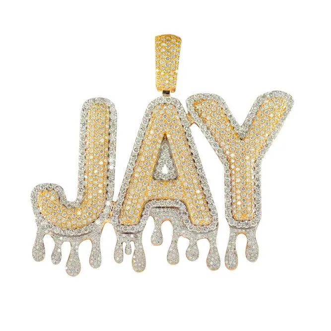CUSTOM DIAMOND BUBBLE JAY PENDANT