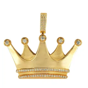CUSTOM DIAMOND CROWN PENDANT