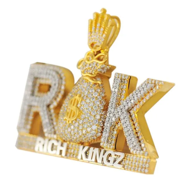 CUSTOM DIAMOND RICK KINGZ PENDANT