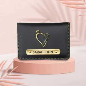 Customized Unisex Sleek and Stylish Wallet -  Black