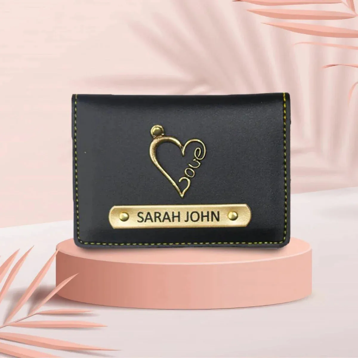 Customized Unisex Sleek and Stylish Wallet -  Black
