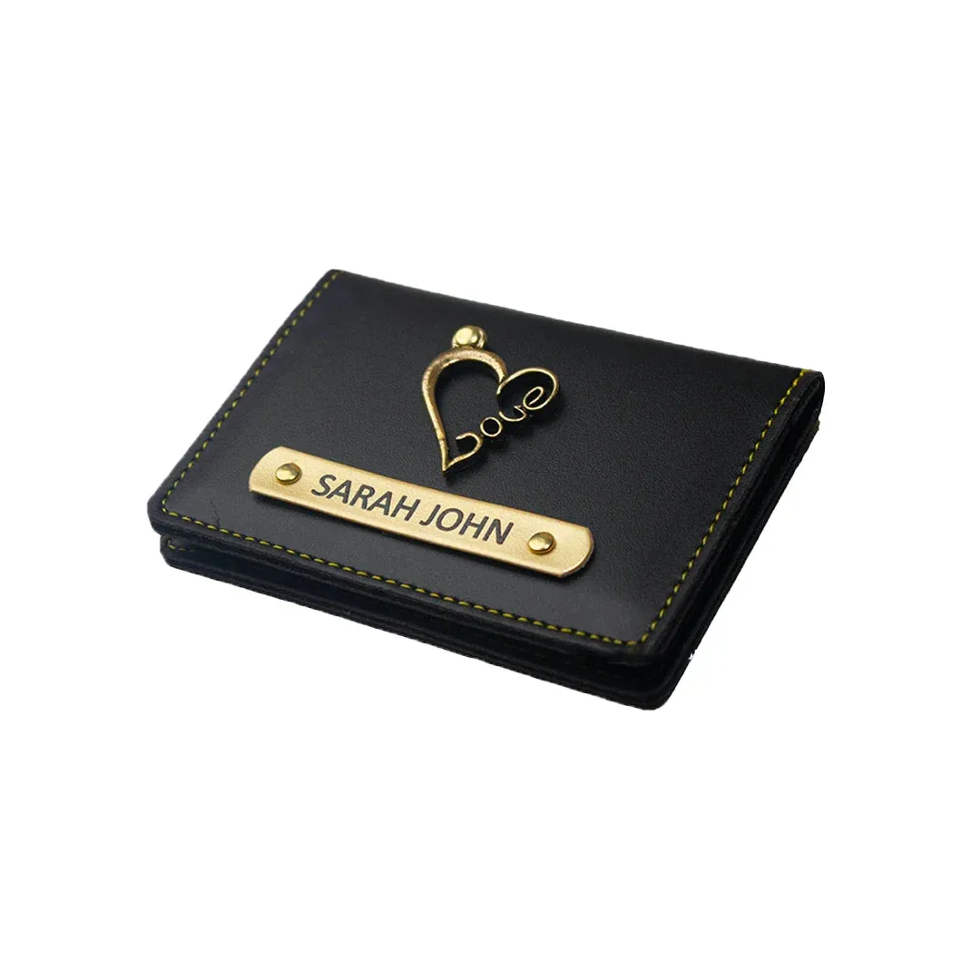 Customized Unisex Sleek and Stylish Wallet -  Black