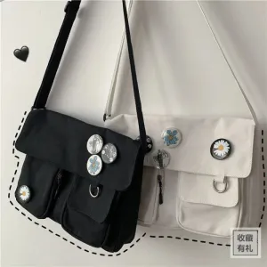 Cute Canvas Bag Wild Student Women Handbags Shoulder Bag Female Japanese Harajuku Diagonal Crossbody