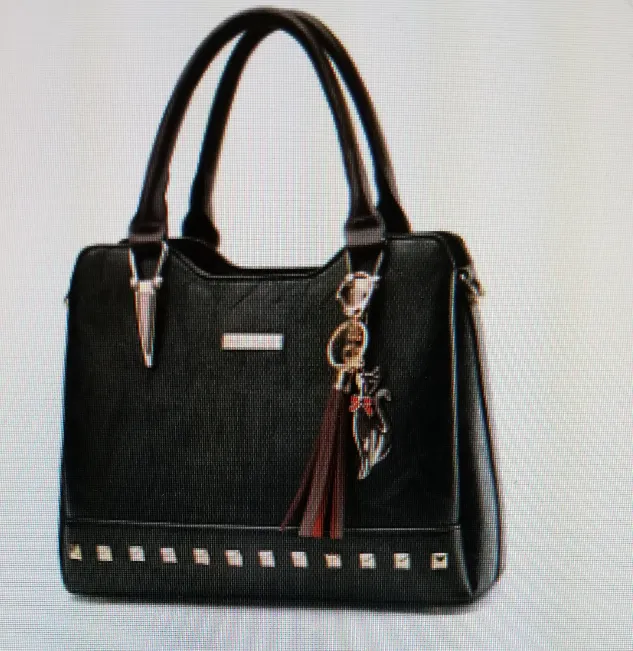 Cute Top Handle Tassel Studded handbag Tote