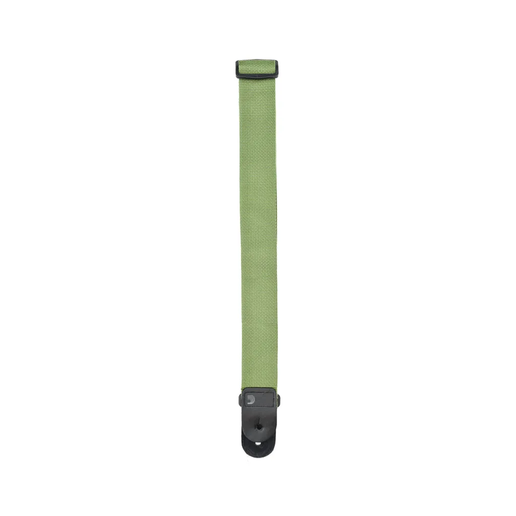D'Addario PWS107 50mm Polypropylene Guitar Strap, Green