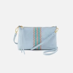 Darcy Crossbody In Buffed Leather - Sky