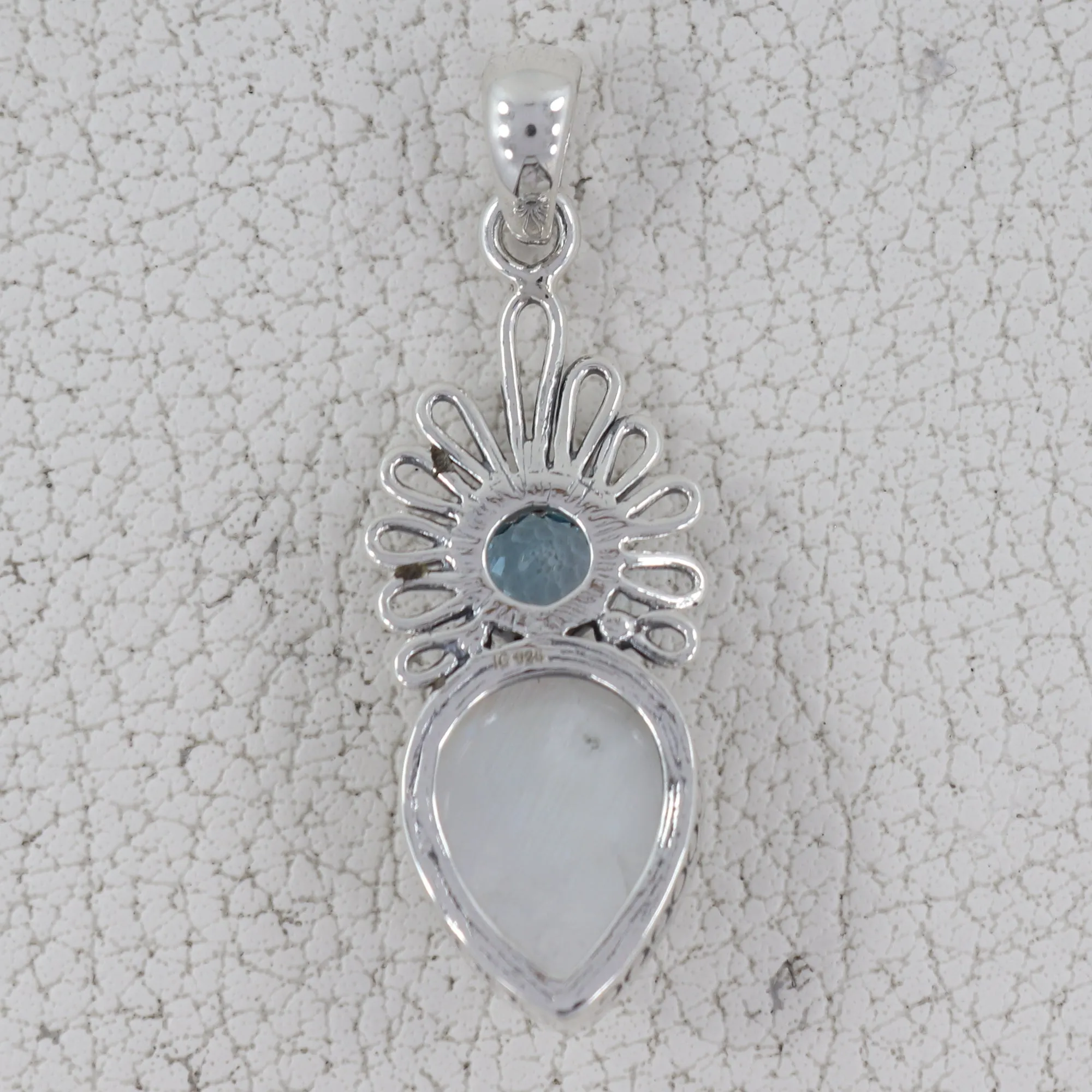 Dendritic Opal Silver Designer Pendant