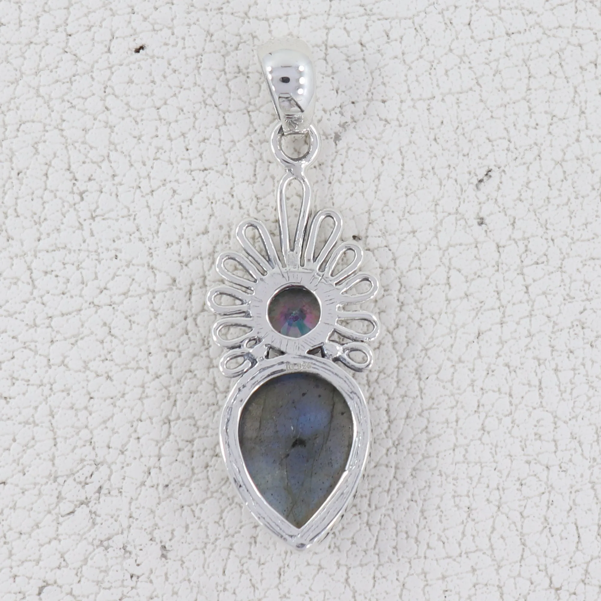 Dendritic Opal Silver Designer Pendant