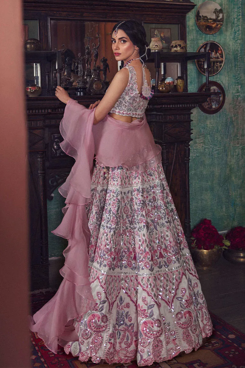 Designer Indian Bridal Wear Ivory Wedding Lehenga Choli