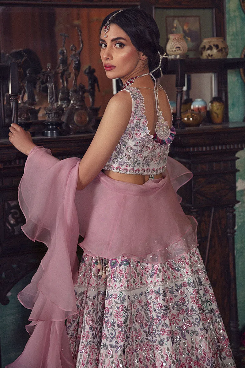 Designer Indian Bridal Wear Ivory Wedding Lehenga Choli