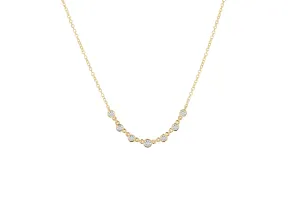 Diamond Bezel Layering Necklace