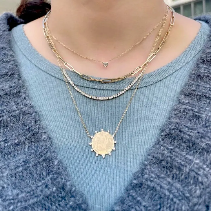 Diamond Sun Necklace