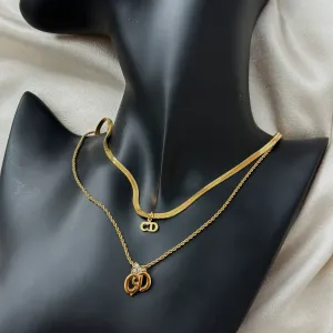 DIOR DAINTY STACK NECKLACE