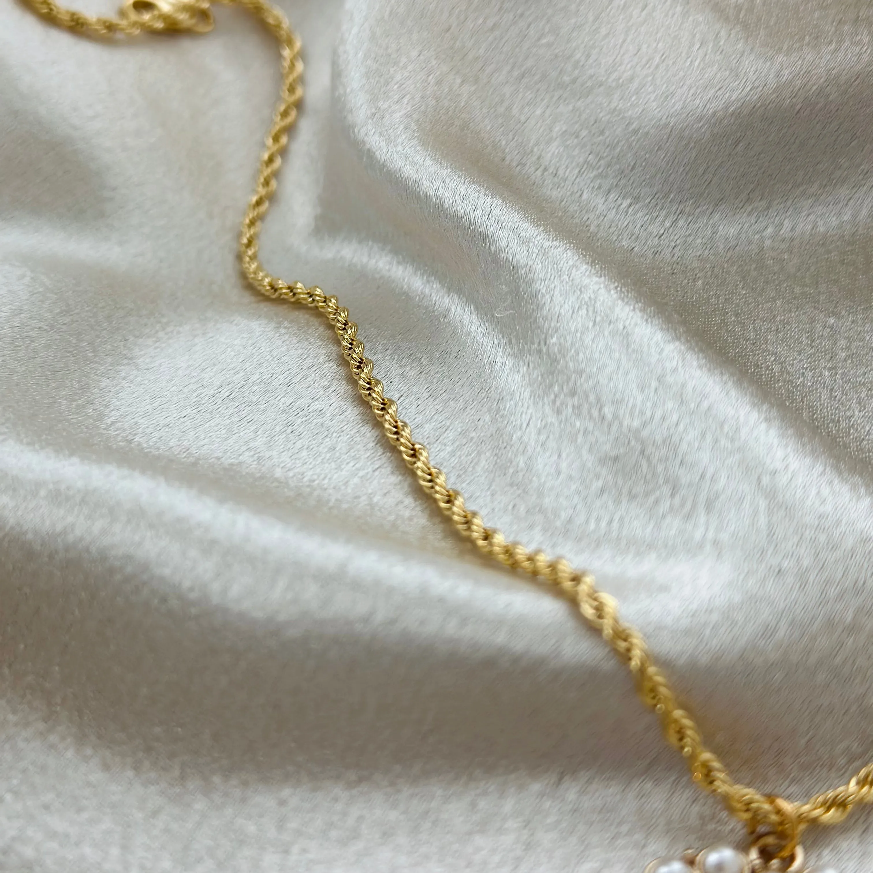 DIOR LUNA ROPE CHAIN NECKLACE