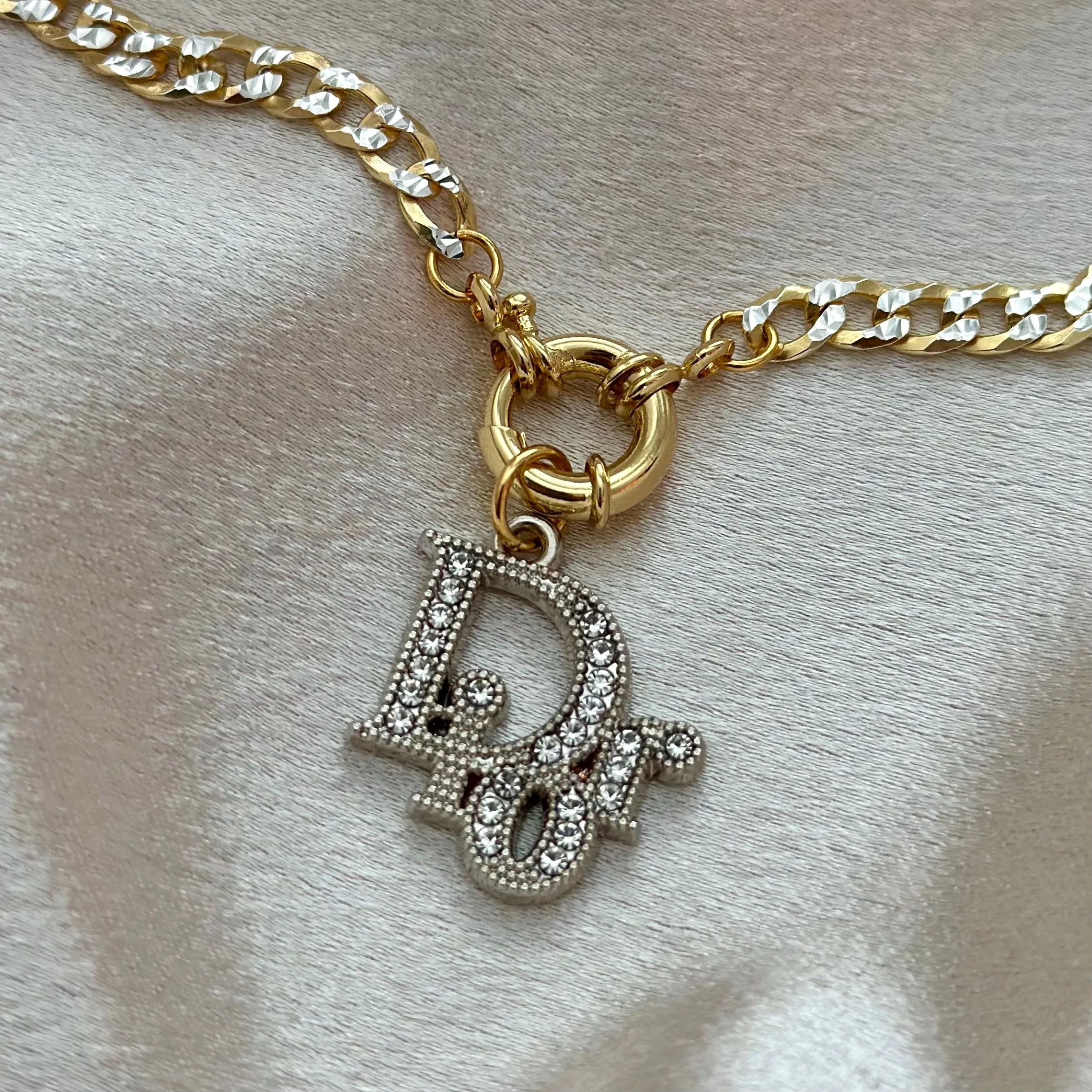 DIOR TWO-TONE NECKLACE