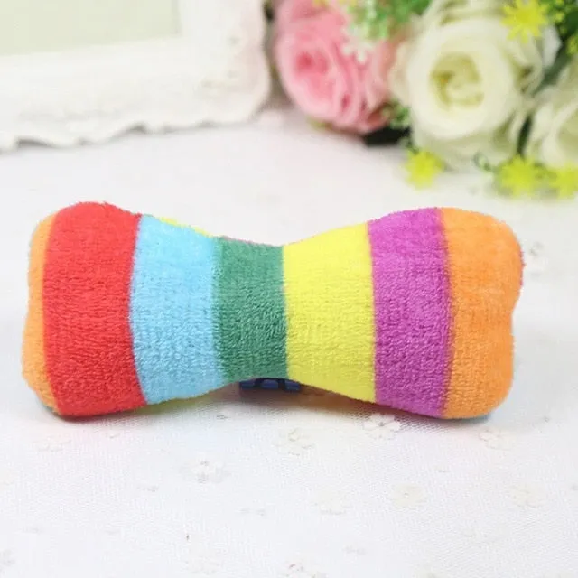 Dog Toys Squirrel Pet Toys Plush Puppy Chew Animals Squirrel Duck Shaped Squeak