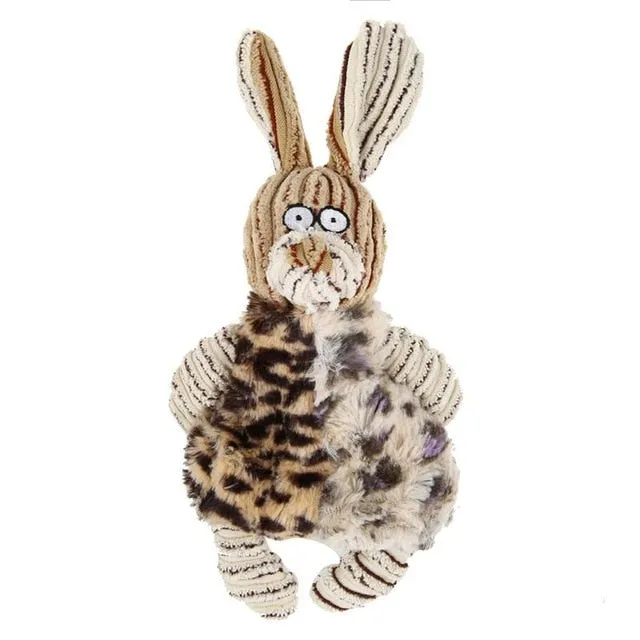 Dog Toys Squirrel Pet Toys Plush Puppy Chew Animals Squirrel Duck Shaped Squeak