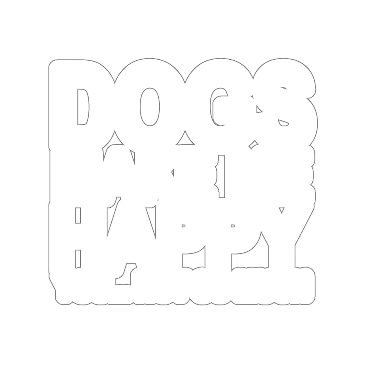 Dogs Make Me Happy - Premium Sticker