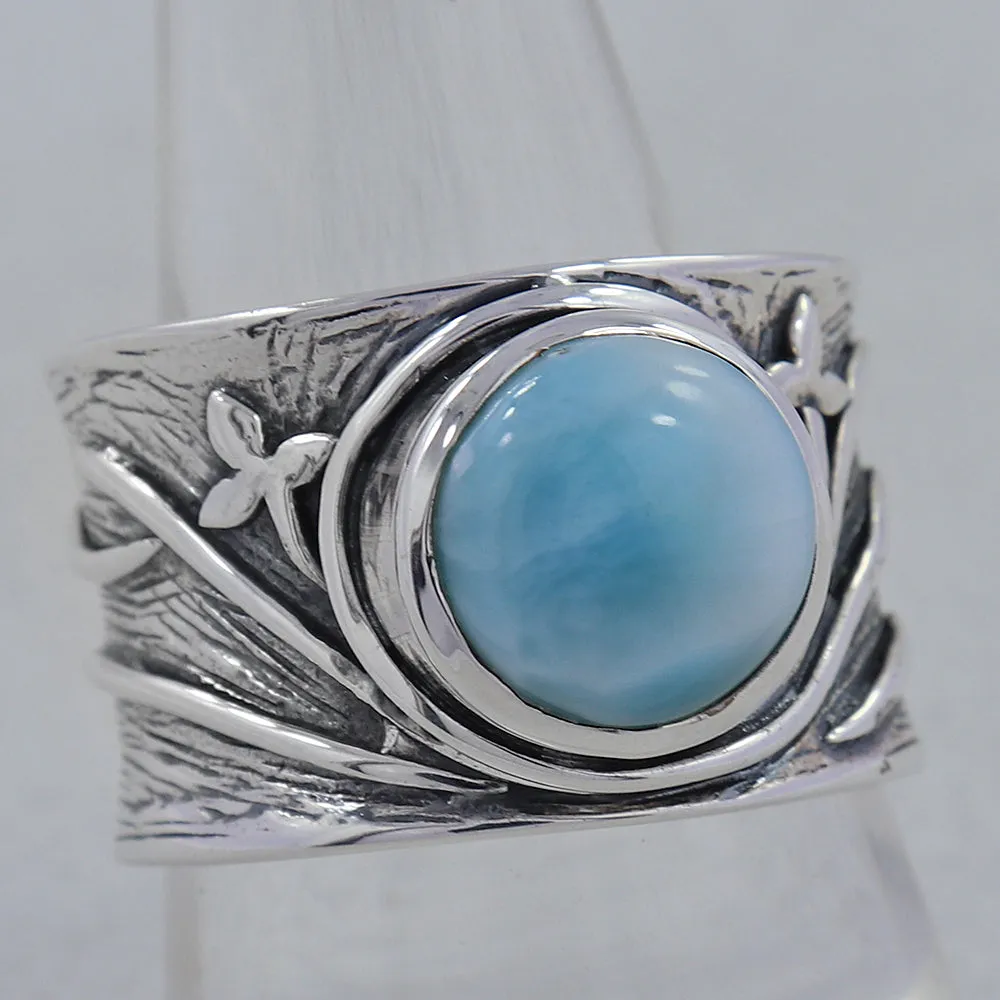 Dominican Republic Larimar Designer Rings