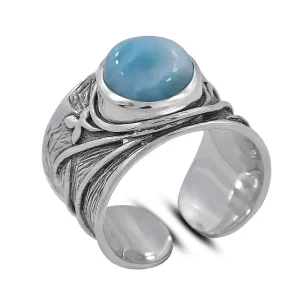 Dominican Republic Larimar Designer Rings