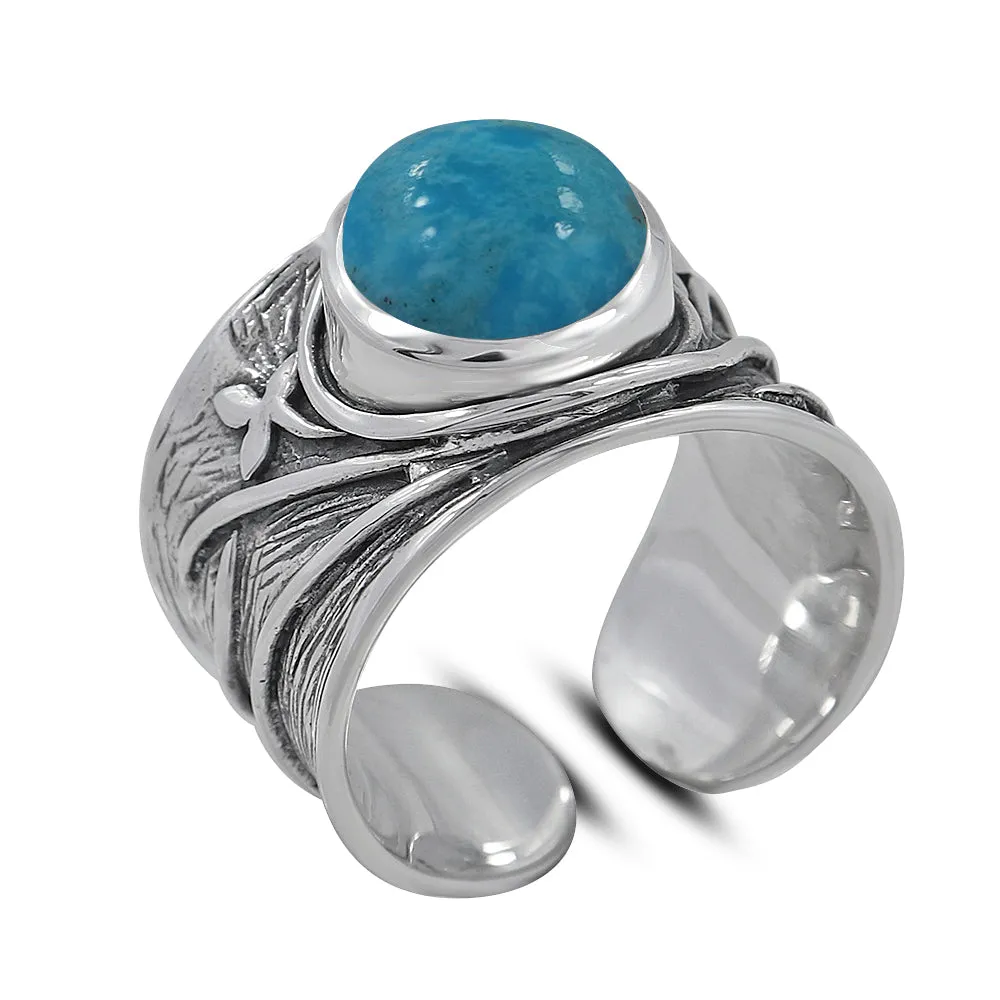 Dominican Republic Larimar Designer Rings