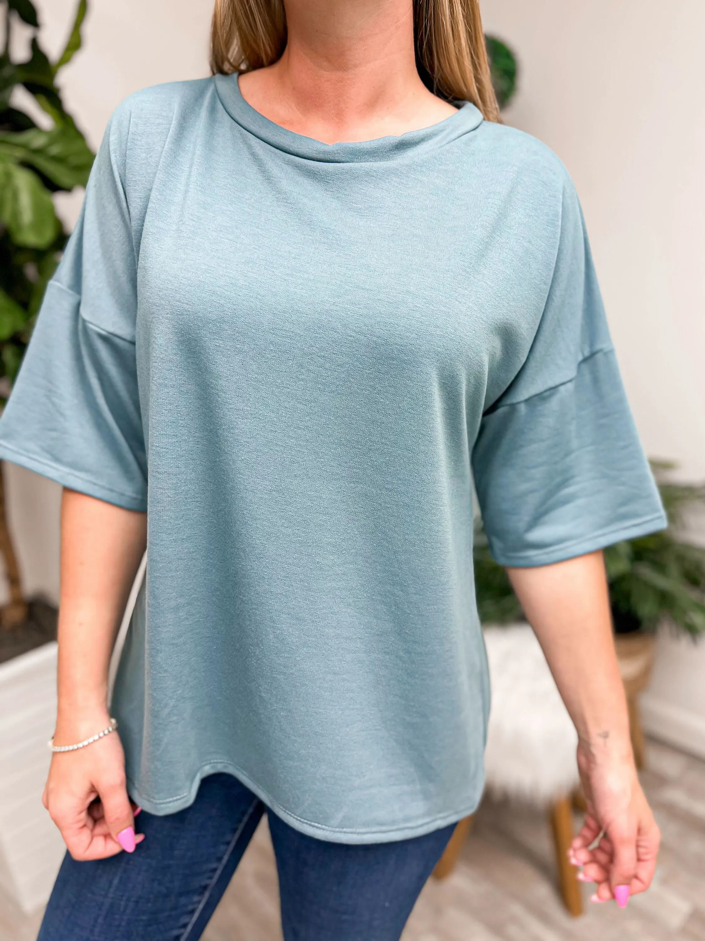 DOORBUSTER: Crewneck Short Sleeve Top by Sew In Love