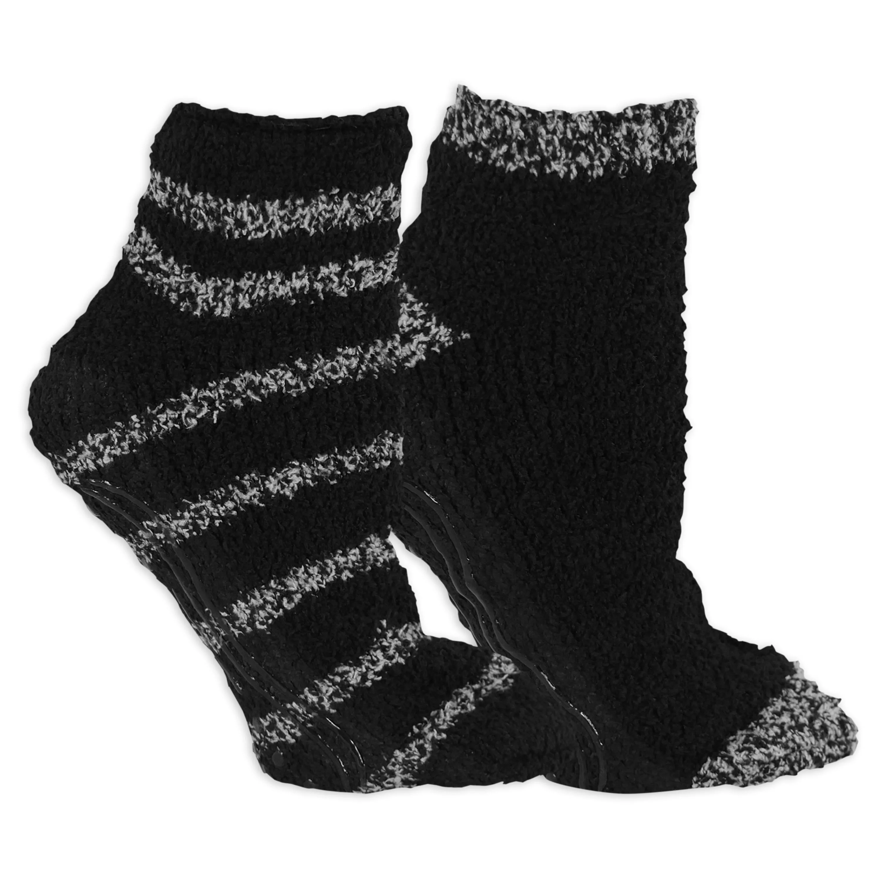 Dr. Scholl's Women's Soothing Spa Gripper Low Cut Socks 2 Pair Pack - Lavender & Vitamin E Infused, Cozy Comfort