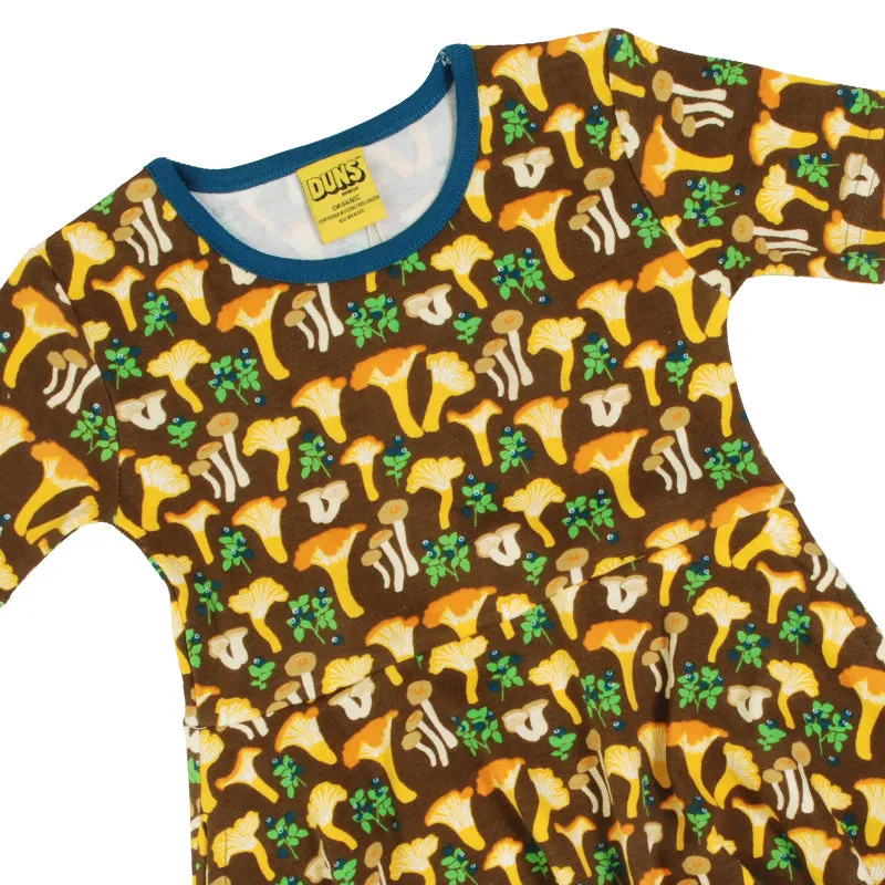 DUNS Sweden Chanterelle Mushroom Skater Dress - Short Sleeve (Generous Sizing)